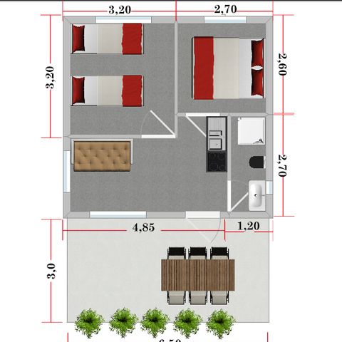 BUNGALOW 6 people - Bungalow 6 persons