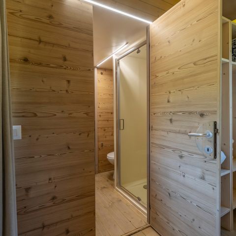 Tente en toile et en bois 2 personnes - Tente Safari Glamping