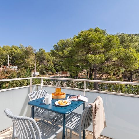 Studio 4 personen - 1 Schlafbereich - Terrasse oder Balkon