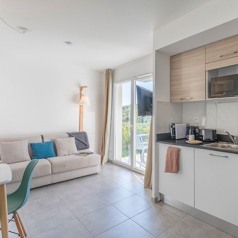 Wohnung 4 personen - 1 Schlafzimmer - Terrasse oder Balkon