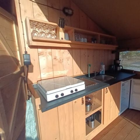 TENTE TOILE ET BOIS 4 personnes - Safari