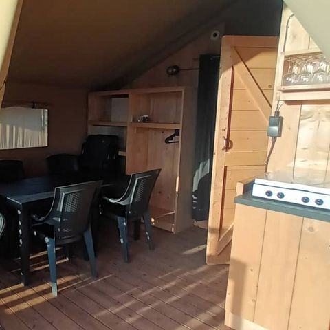 CANVAS AND WOOD TENT 4 people - Safari
