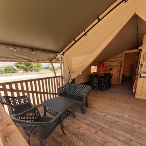 CANVAS AND WOOD TENT 6 people - Safari