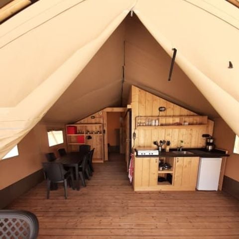 Canvas and wooden tent 6 persons - Safari