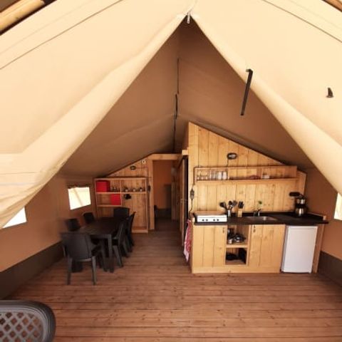 TIENDA DE LONA Y MADERA 6 personas - Safari