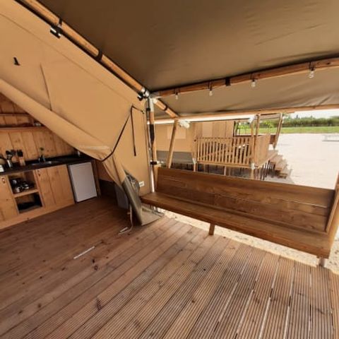CANVAS AND WOOD TENT 6 people - Safari