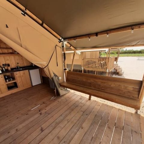 TENTE TOILE ET BOIS 6 personnes - Safari