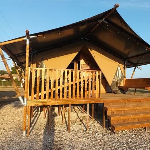 TENTE TOILE ET BOIS 6 personnes - Safari