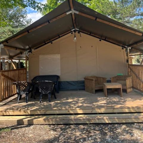 Safaritent 6 personen - Safari (met sanitair)