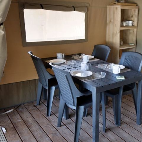 Safaritent 6 personen - Safari (met toilet)