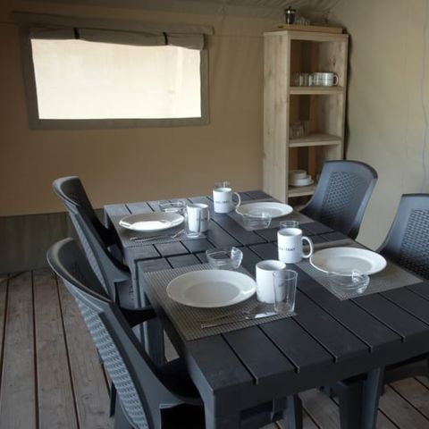 Safaritent 6 personen - Safari (met toilet)