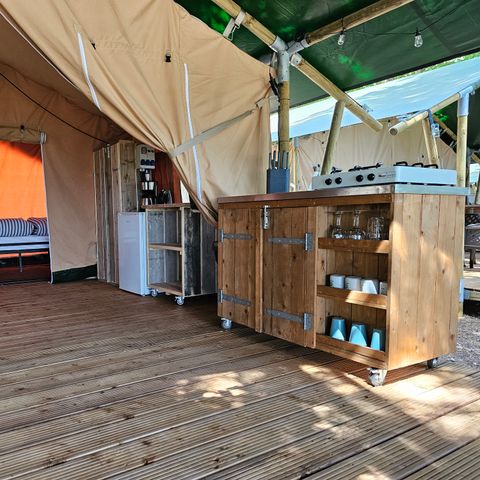 TIENDA DE LONA Y MADERA 6 personas - Tienda Safari