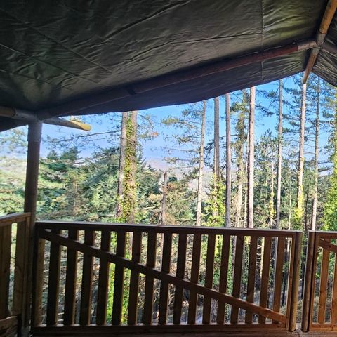 TENDA IN TELA E LEGNO 6 persone - Campeggio Luna del Monte - Tenda Safari 6 persone