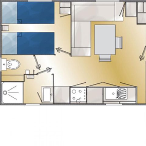 Mobile home 4 persons - 25m²