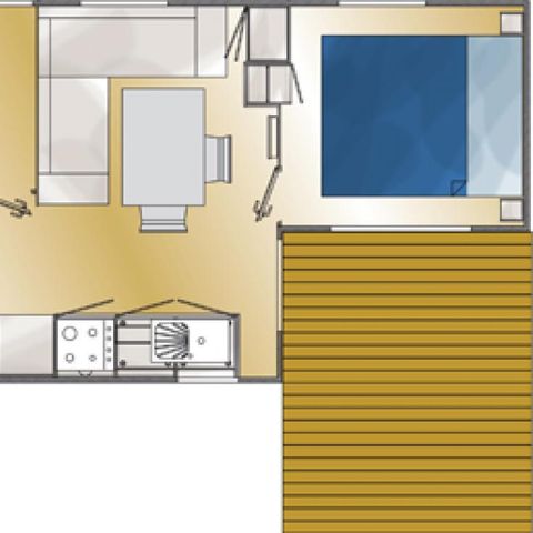 Stacaravan 6 personen - 28m²