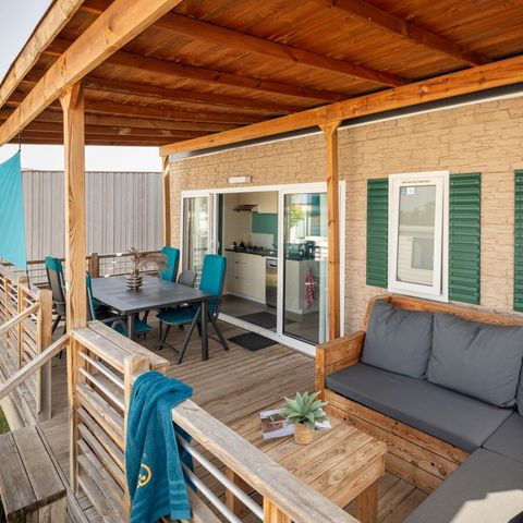 MOBILHOME 7 personas - Premium Plus 3 habitaciones Sala VIP