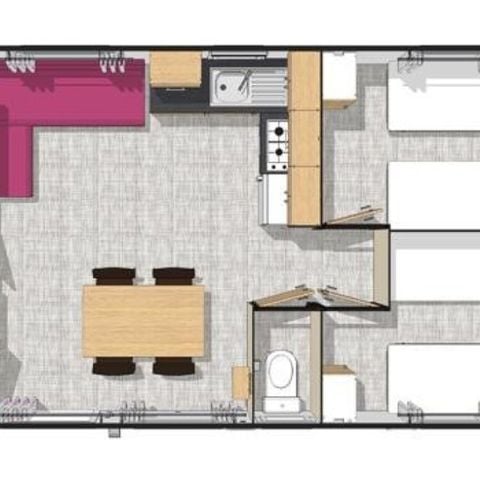 MOBILHOME 6 personas - Residencia