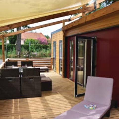 MOBILHOME 8 personnes - Mobil-home | Ultimate | 3 Ch. | 6/8 Pers. | Terrasse surélevée | Clim. | TV