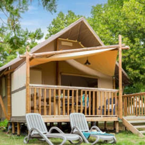 TENDA IN TELA E LEGNO 5 persone - Lodge Jungle 5p 2ch ***