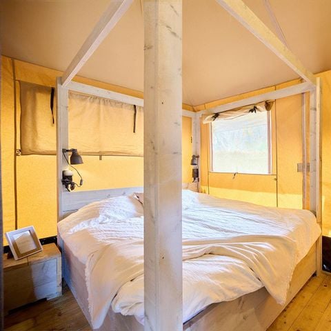 Tente en toile et en bois 6 personnes - Tente safari
