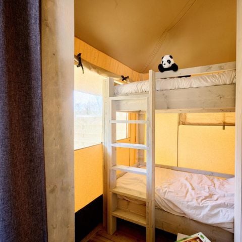 Tente en toile et en bois 6 personnes - Tente safari