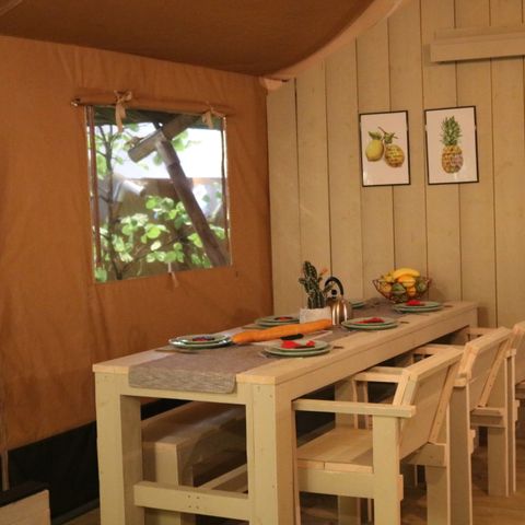TENTE TOILE ET BOIS 7 personnes - Tente safari XL | 7 personnes