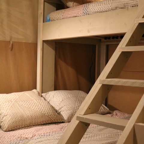 Canvas and wooden tent 7 persons - Safari Tent - XL - Sleeps 7