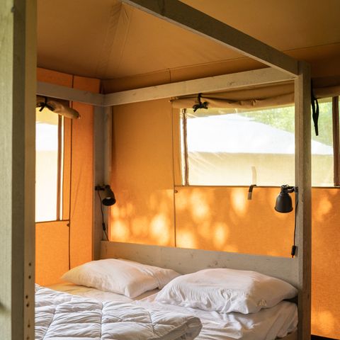 Tenda in tela e legno 7 persone - Tenda safari - XL - 7 persone