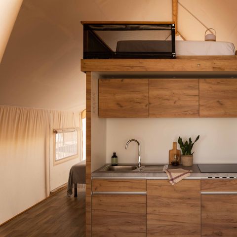 Tente en toile et en bois 2 personnes - Glamping Family Plus