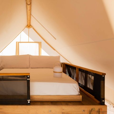 Tente en toile et en bois 2 personnes - Glamping Family Plus