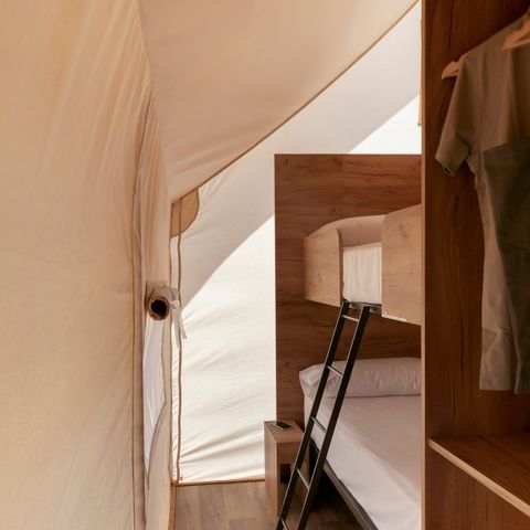Canvas and wooden tent 6 persons - GLAMPING FAMILY