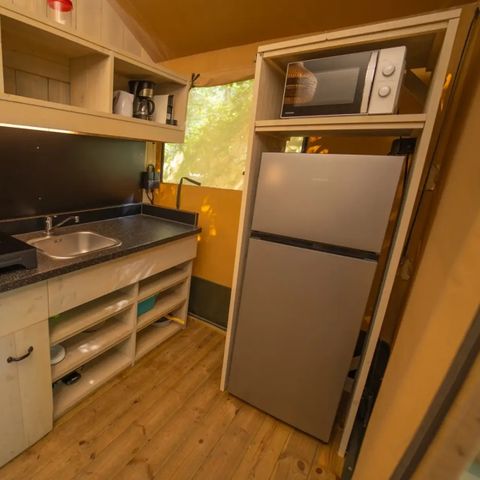 Tente en toile et en bois 4 personnes - Tente Safari