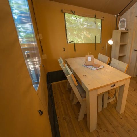 Tente en toile et en bois 4 personnes - Tente Safari