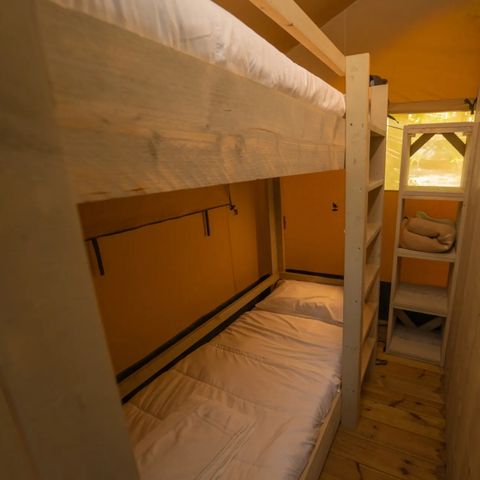 Tente en toile et en bois 4 personnes - Tente Safari
