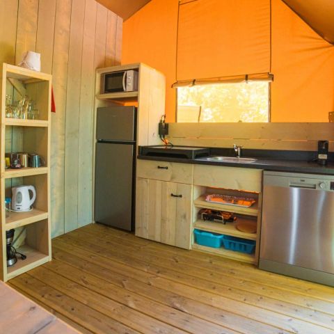 Tente en toile et en bois 7 personnes - Spotty Lodge Ranger
