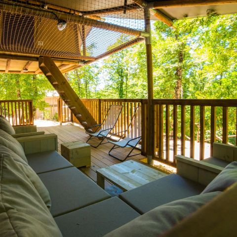 Tente en toile et en bois 7 personnes - Spotty Lodge Ranger