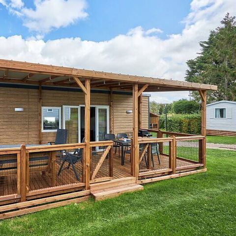 Stacaravan 6 personen - Mobile-home | Premium | 2 slaapkamers | 4/6 pers. | Verhoogd terras | Air-con.