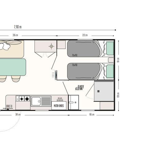 Mobile home 4 persons - Next L Titania