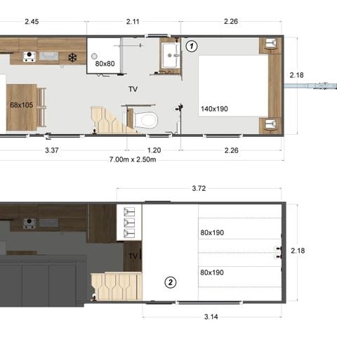 Tiny House 4 personen - Klein huisje