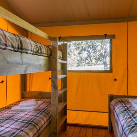 TENDA IN TELA E LEGNO 5 persone - Tenda Safari 2ch 5 pers