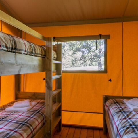Tente en toile et en bois 5 personnes - Tente Glamping Safari 2 CH 5P 5*