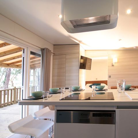 LODGE 6 personen - Cottage Premium KeyWest 6p - 3 slaapkamers - TV - Airconditioning