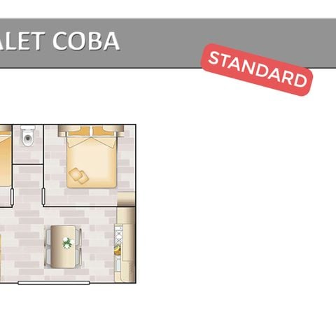 Chalet 4 personen - COBA STANDAARD