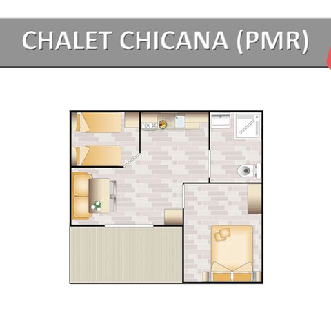 Mobile home 6 persons - CHICANA STANDARD (PMR)