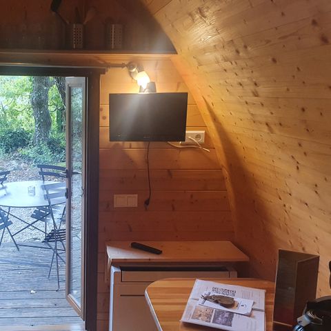 Accommodatie 2 personen - Boshut met airconditioning ( met ontbijt en onbeperkte toegang tot privé Spa ) / 2 pers inbegrepen