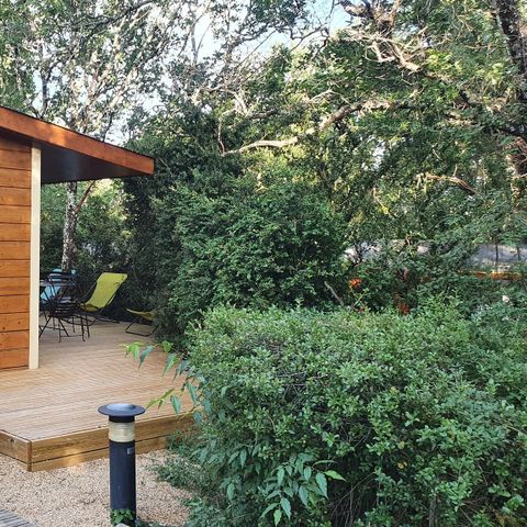 CHALET 6 personas - Cabane de Sam climatizada (pequeña casa familiar, spa privado en la terraza) / 5 pers incluidas