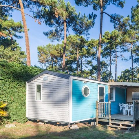 Stacaravan 4 personen - Stacaravan | Comfort | 2 Slaapkamers | 4 Pers | Verhoogd terras | Airconditioning | TV