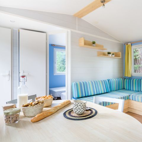 Mobilhome 6 personnes - Classic XL | 2 Ch. | 4/6 Pers. | Terrasse surélevée | Clim.
