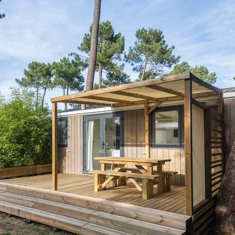 Mobilheim 6 personen - Mobilheim | Premium | 3 Schlafz. | 6 Pers. | Erhöhte Terrasse | Klimaanlage | TV