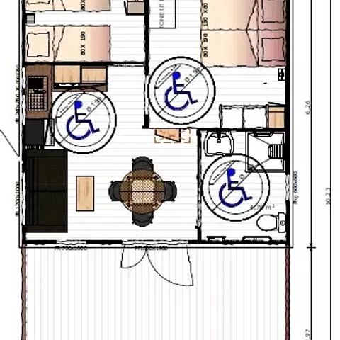 CHALET 4 people - PMR Origan 3 Rooms